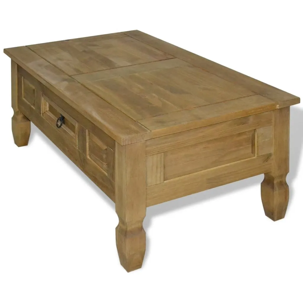 vidaXL Coffee Table Mexican Pine Corona Range 100x60x45 cm