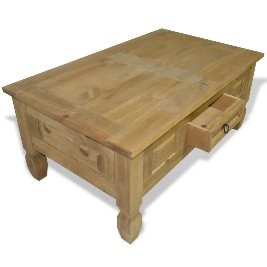vidaXL Coffee Table Mexican Pine Corona Range 100x60x45 cm