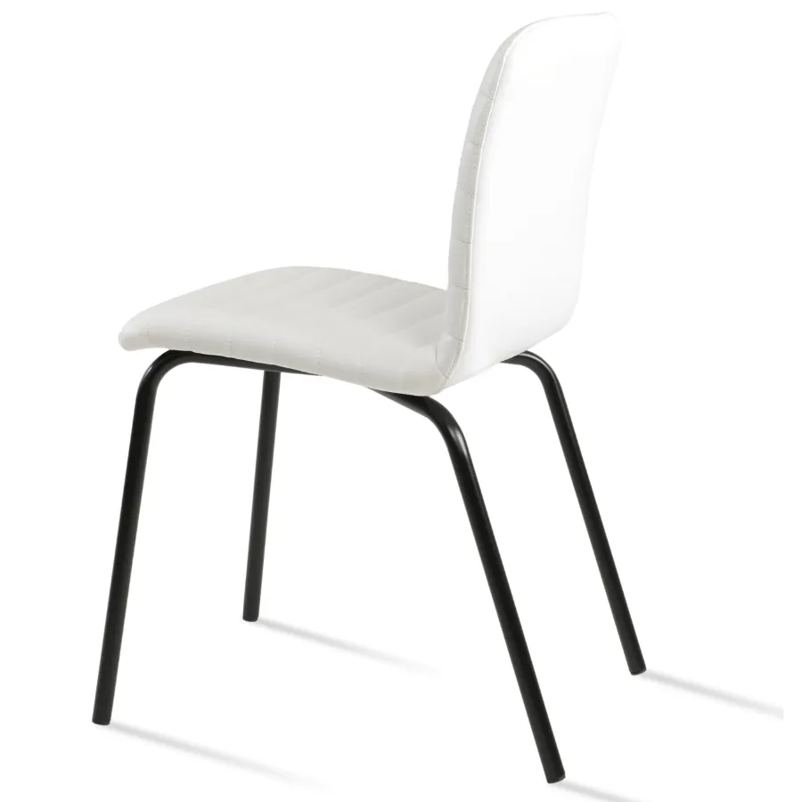 White Chair with Black Legs Isa