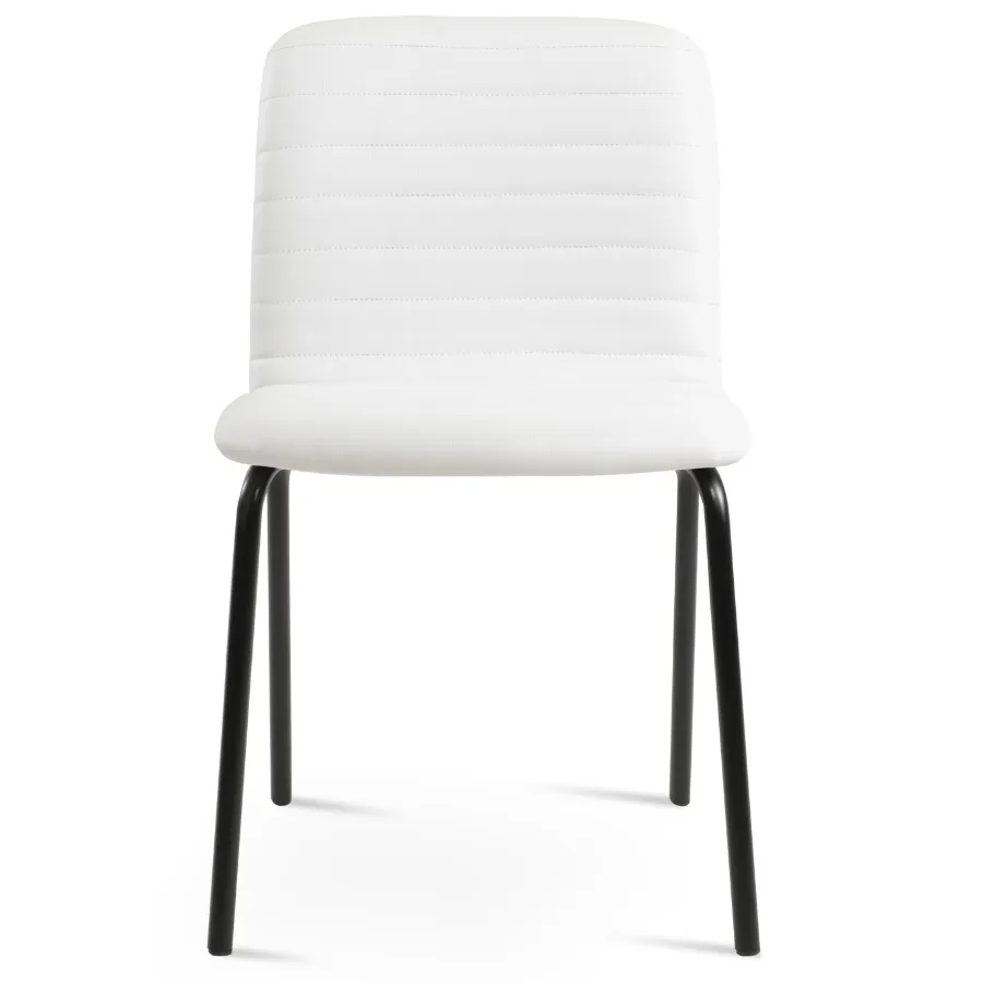 White Chair with Black Legs Isa