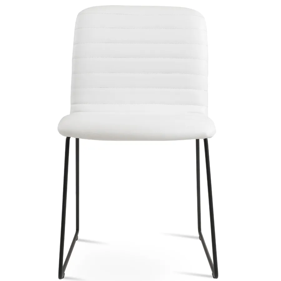 White Chair with Black Legs Isa