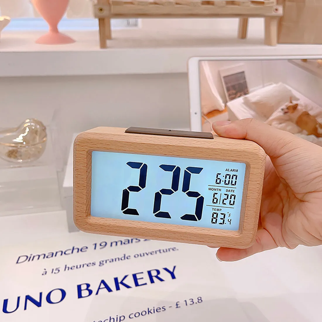 Wooden Desk Clock