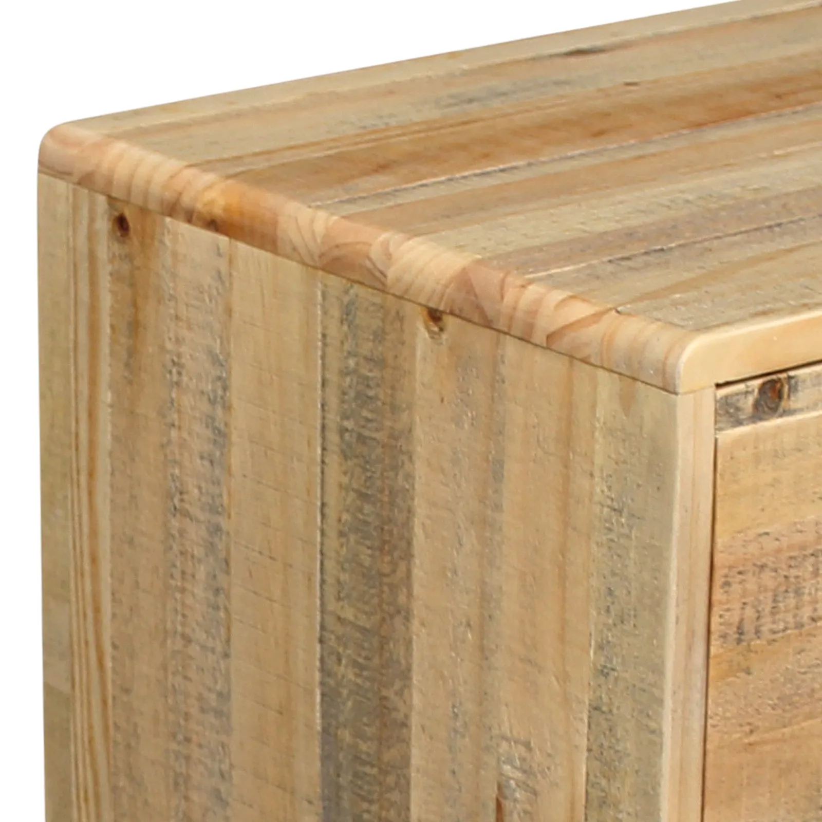 Woodland Bedside Table 2 Drawers Light Brown