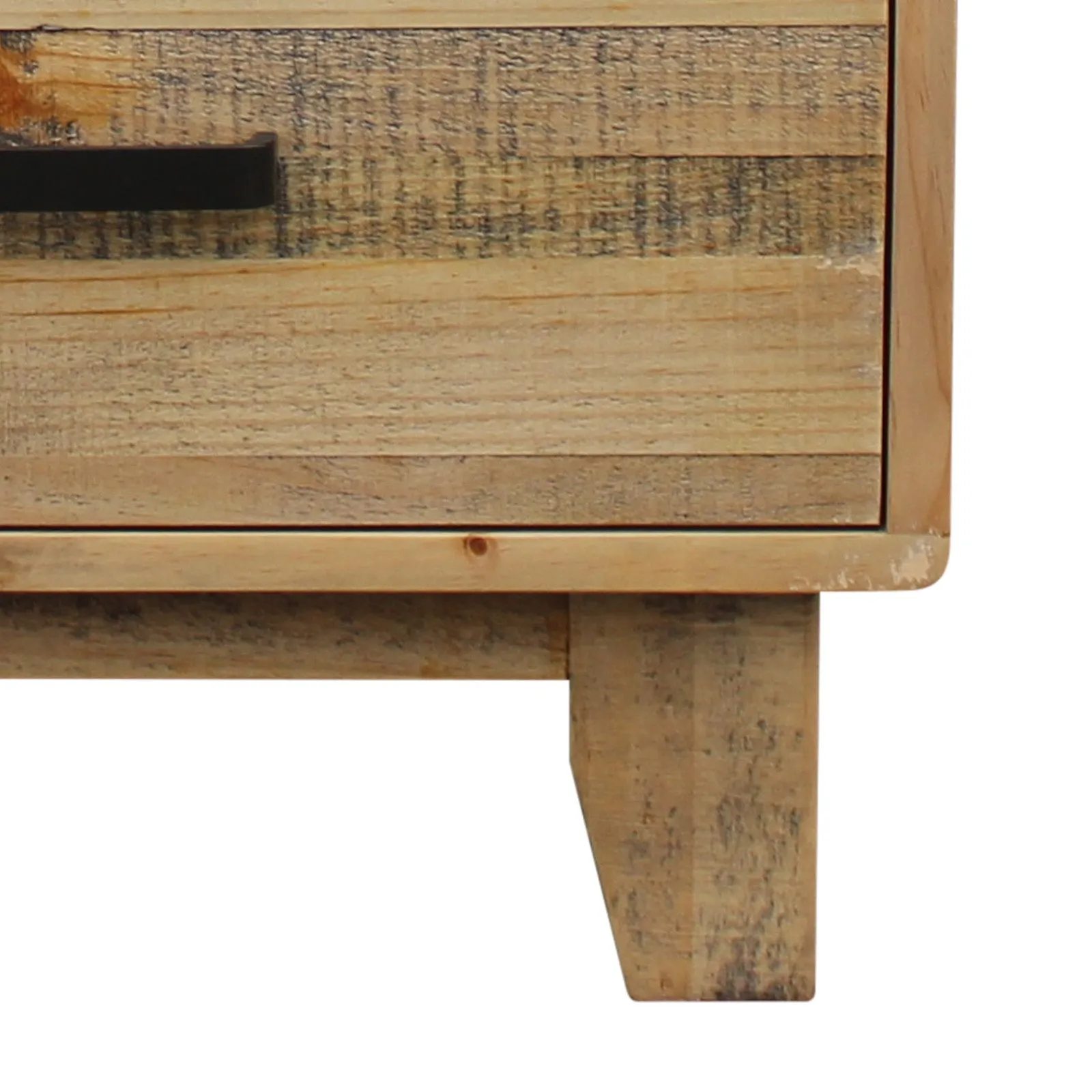 Woodland Bedside Table 2 Drawers Light Brown
