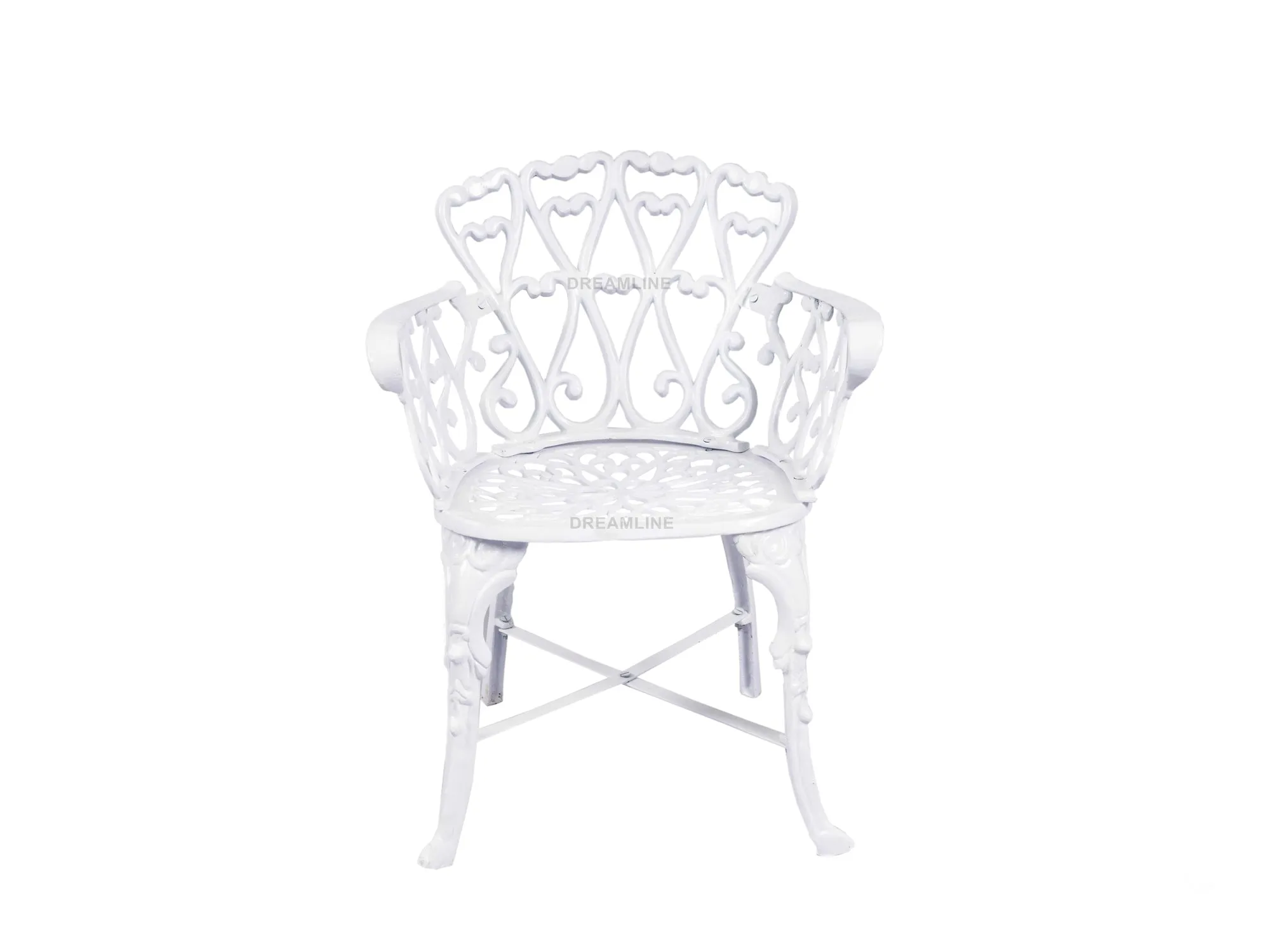 Zina Cast Aluminium Garden Patio Seating 3 Chair and 1 Table Set